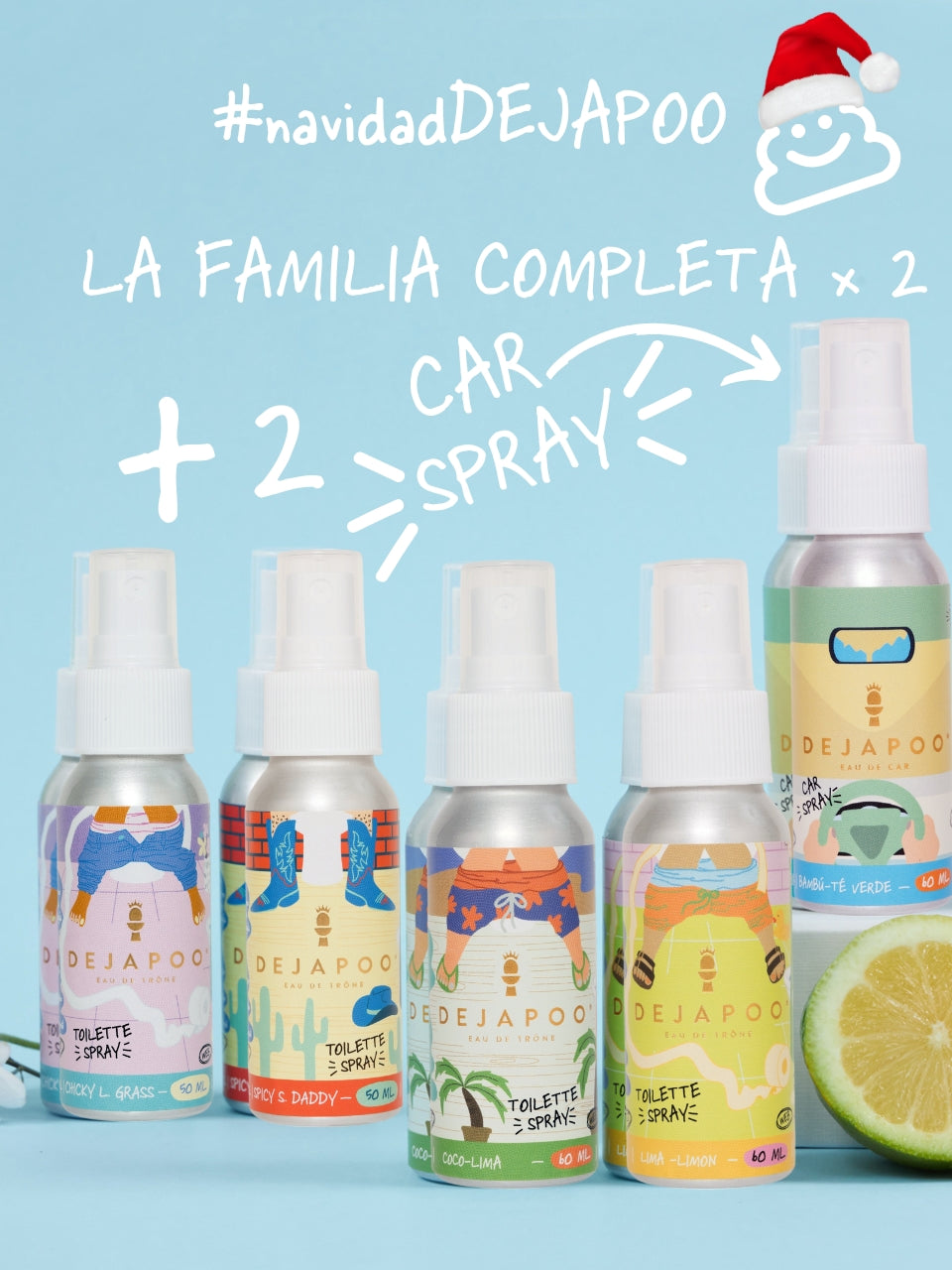 2 Familia Completa (8) con 30% off + 2 Eau de Car de REGALO!!